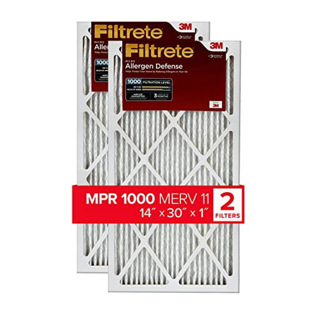 (TG. 14x30x1) Filtrete Filtro Aria 14x30x1, MPR 1000, MERV 11, Micro Allergen De