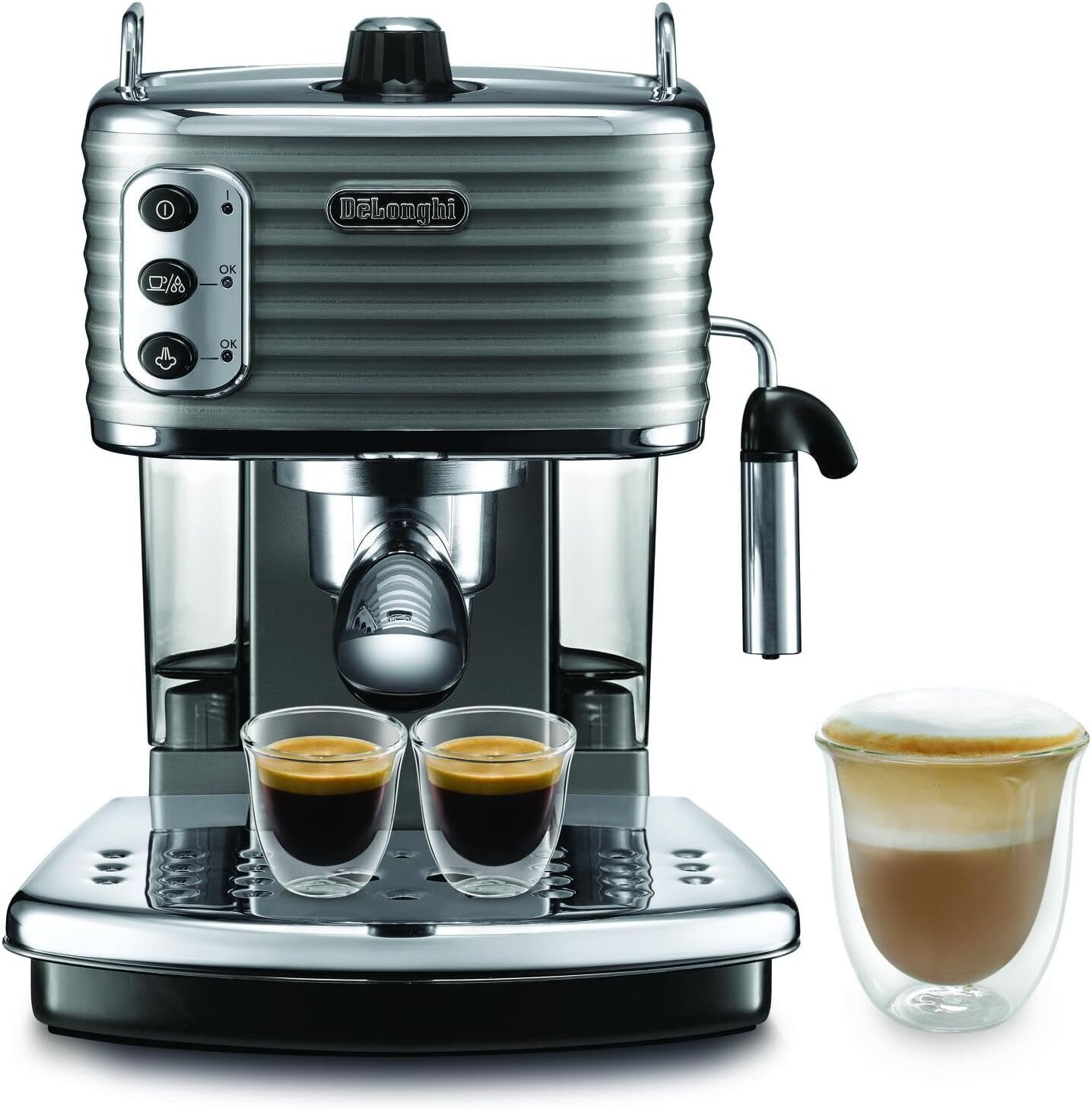 De'Longhi SCULTURA ECZ351.GY Macchina da Caffè Espresso Manuale e Grigio