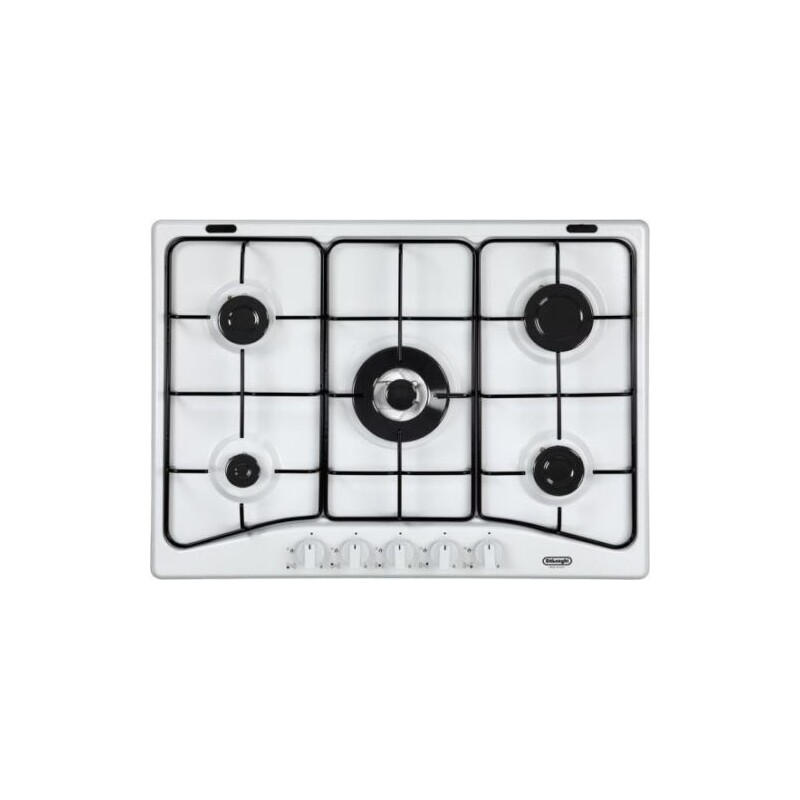 DE LONGHI YBF57ASV PIANO COTTURA 5 FUOCHI 70 CM COLORE BIANCO - PROMO