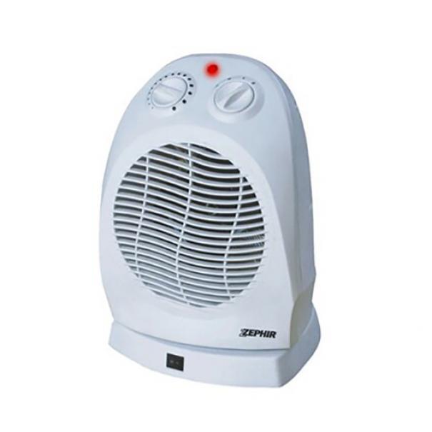 STUFA ELETTRICA TERMOVENTILATORE OSCILLANTE ZEPHIR ZTRM6, 2000W, BIANCA, MCI ZTR