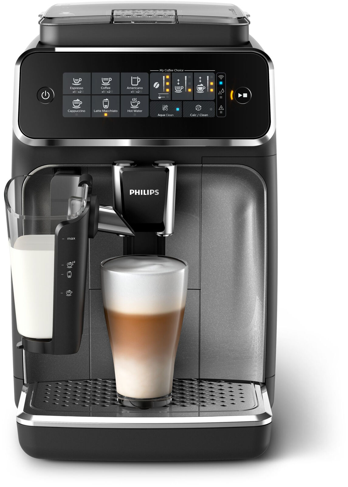 4495830 MACCHINA PER CAFFE SERIE 3 NERO PHILIPS AUTOMATICA EP3546/70 LATTEG