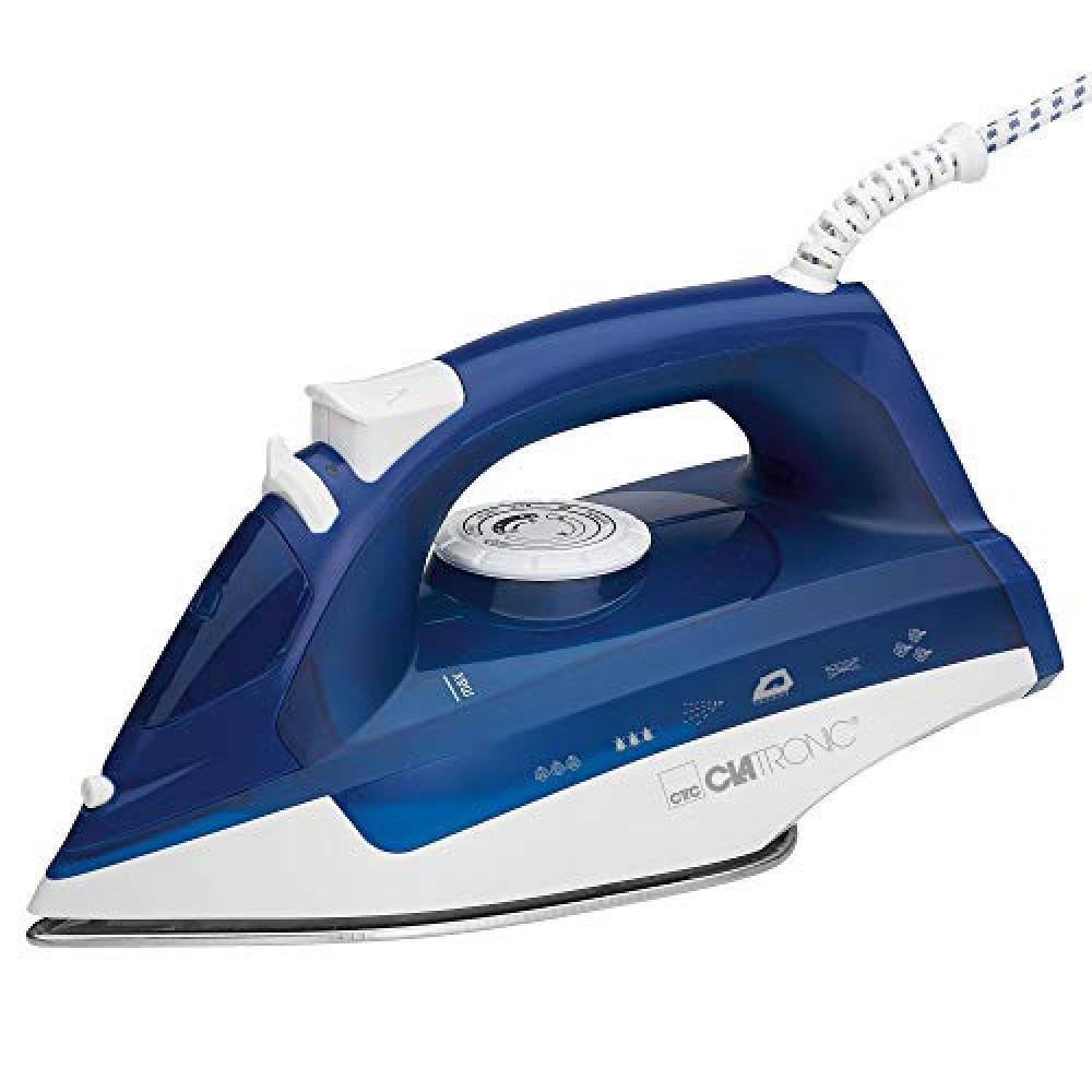 Clatronic Dampfbügeleisen Db 3704 Ferro a Vapore Bianco, Blu 2200W, Suola Speci