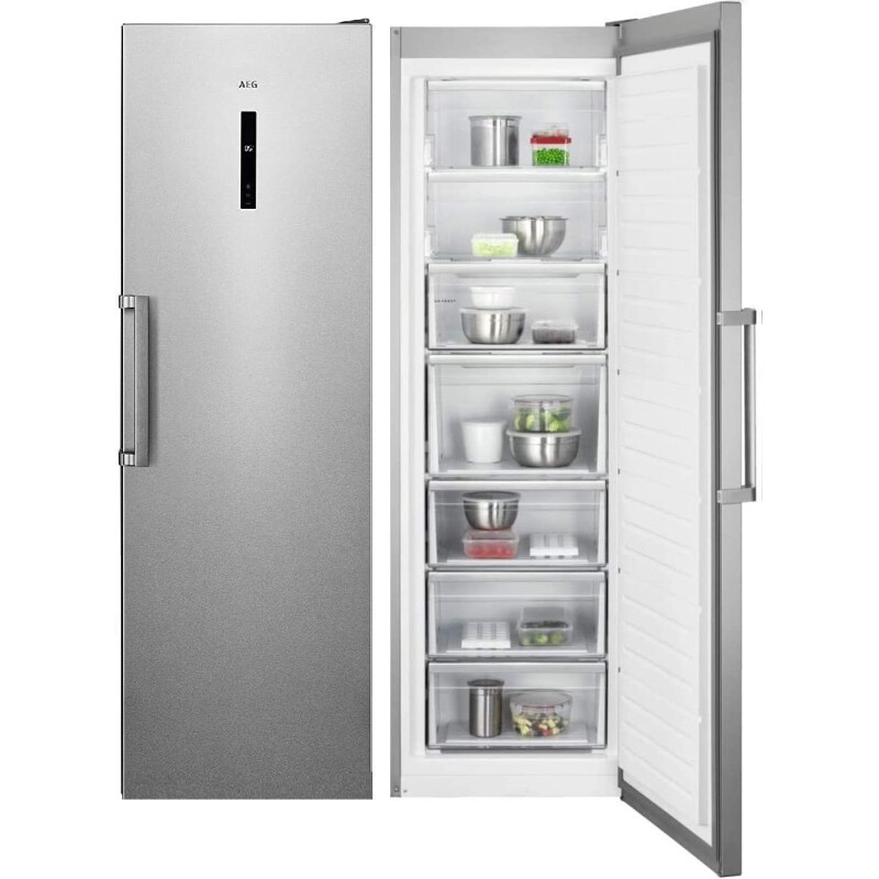 AEG AGB728E5NX CONGELATORE VERTICALE LIBERA INSTAL. 280LT NO FROST CL. E INOX