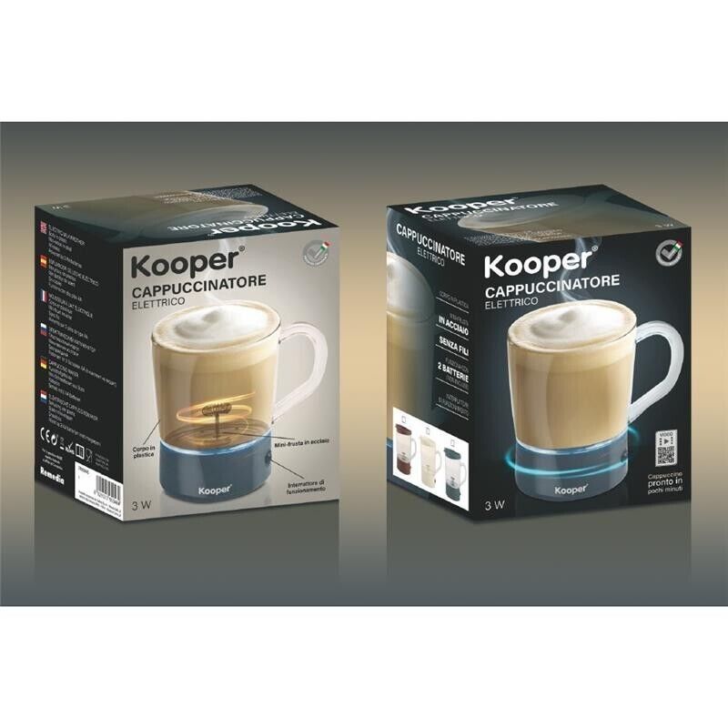 MILKY CAPPUCCINATORE ELETTRICO 3 W IN ACCIAIO E PLASTICA IN COLORE ASSORTITO