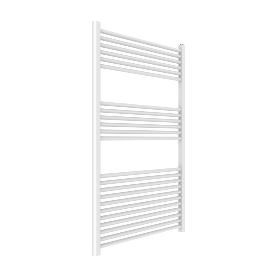 Kiamami Valentina Scaldasalviette in acciaio bianco 75x120 con 11+6+6 tubi orizz