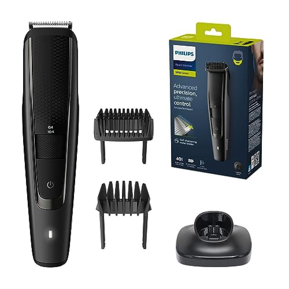 Philips Beard Trimmer S5000 - Regolabarba elettrico con pettine per barba, siste