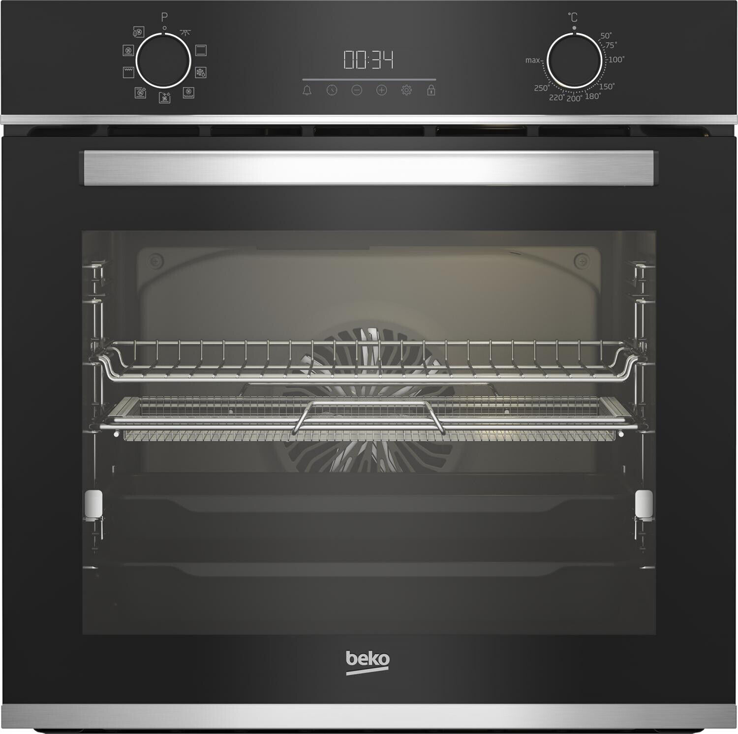 Forno Elettrico da Incasso Ventilato 72 Litri 60 cm A+ Nero BBIMA13300XS Beko