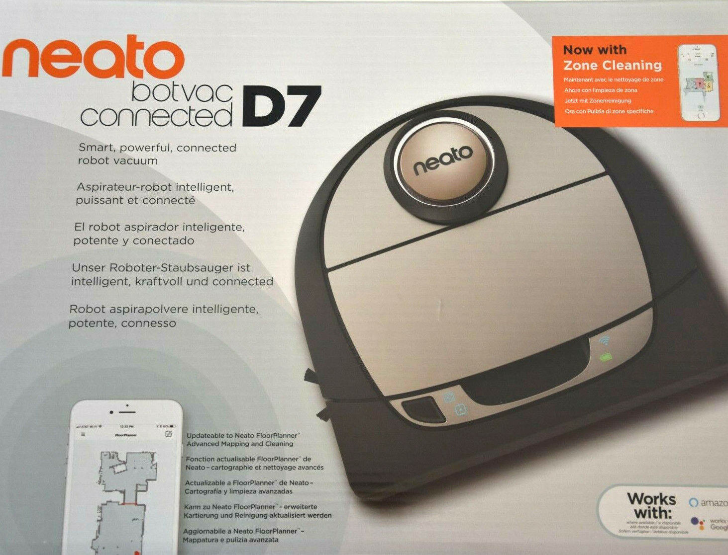 Robot Aspirapolvere Neato Robotics Botvac D701 Connected