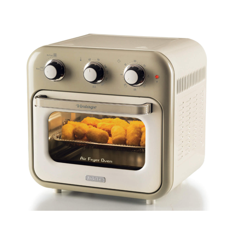 ARIETE 4632/03 FRIGGITRICE AD ARIA VINTAGE 16LT CON GIRARROSTO COLORE BEIGE