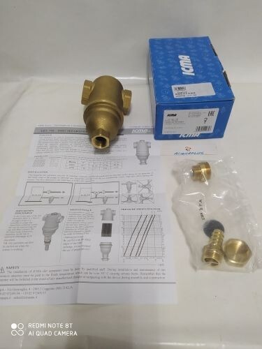 Defangatore Filtro Caldaia Impianti Riscaldamento F/F Icma 745 3/4'' in Ottone