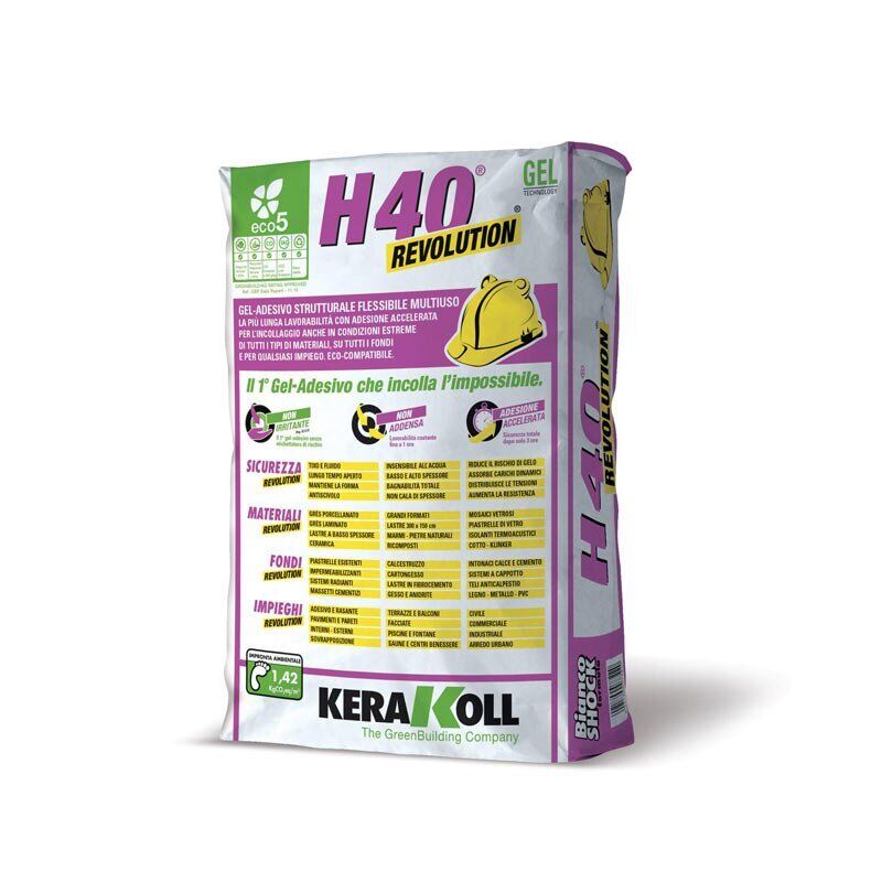 H40 Revolution Bianco 25 Kg - Kerakoll