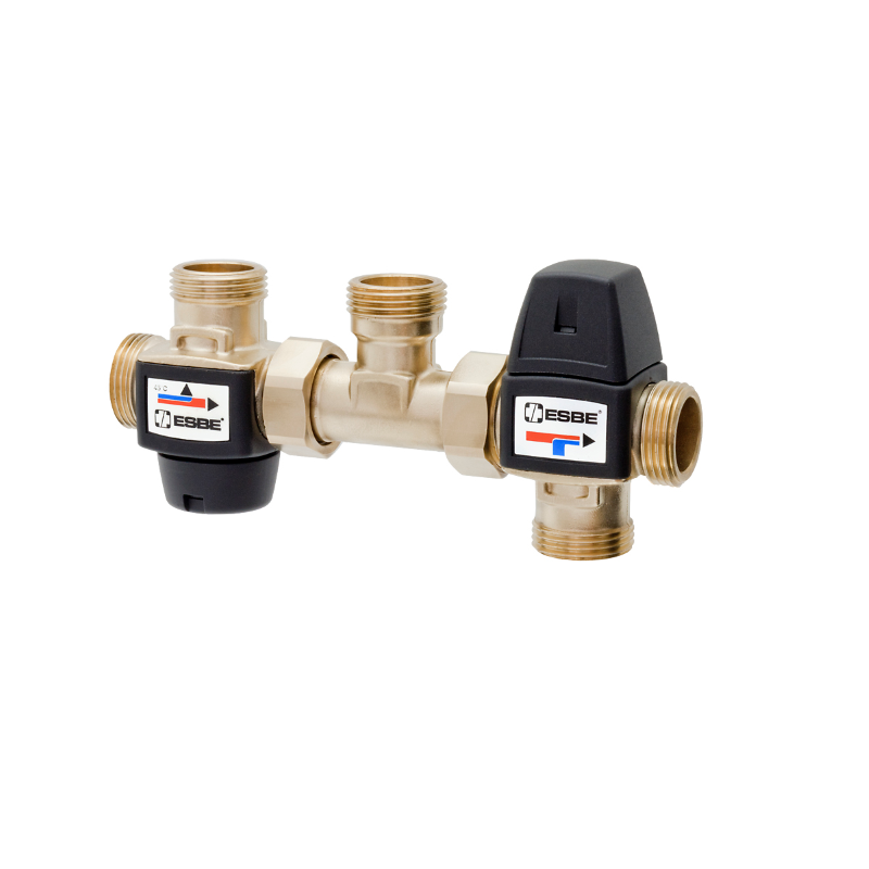 ESBE KIT SOLARE VMC322 Ø 1" 45°C VALVOLA DEVIATRICE + MISCELATRICE CALDAIA E IMP
