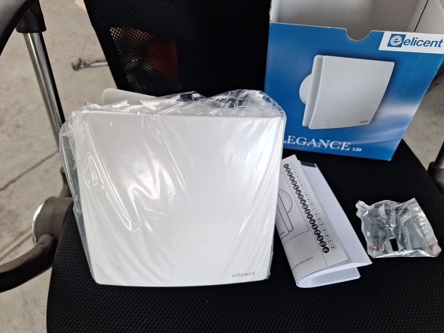 Aspiratore elicoidale Elegance 120/base - Elicent 2EL2500