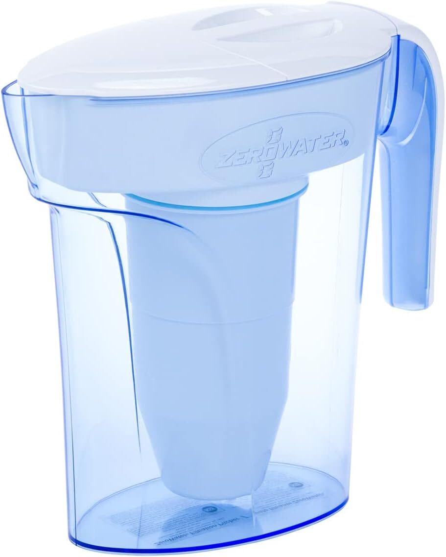 ZeroWater Caraffa Filtrante per Acqua a 5 Fasi da 1,7 L - litri, bianco