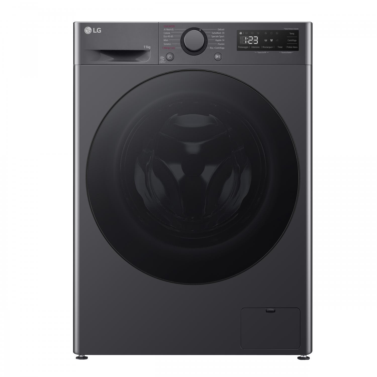 Lg Lavatrice 11 Kg Classe A 1400 giri 57 cm Inverter Vapore Serie R5 F4R5011TSMB