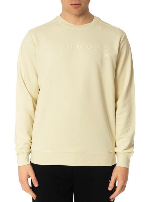 felpa uomo JOHN RICHMOND wearly felpa con cappuccio MILK ALMOND M  scelta=P MILK