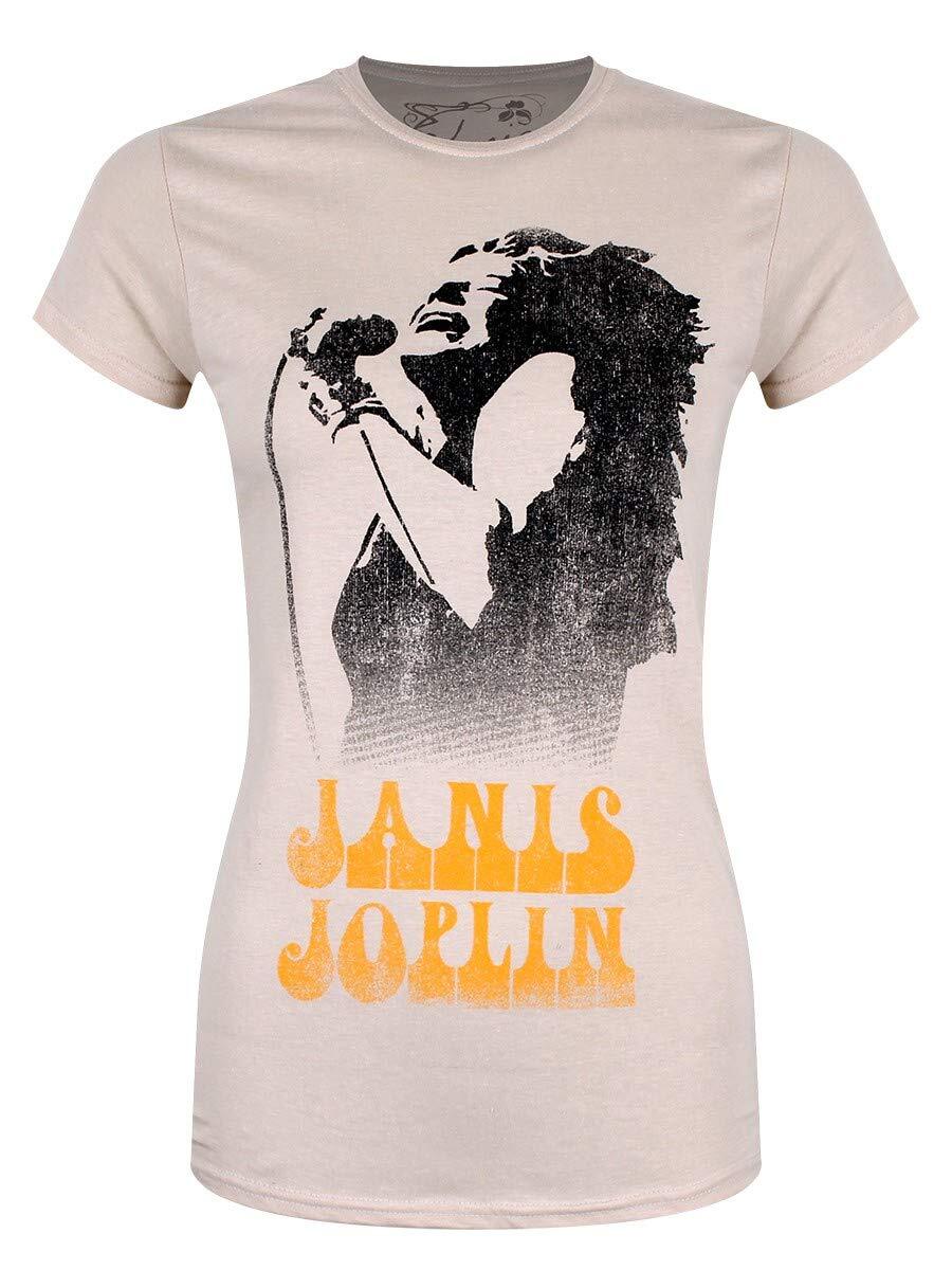 Abbigliamento Janis Joplin: Working The Mic (T-Shirt Donna Tg. M)