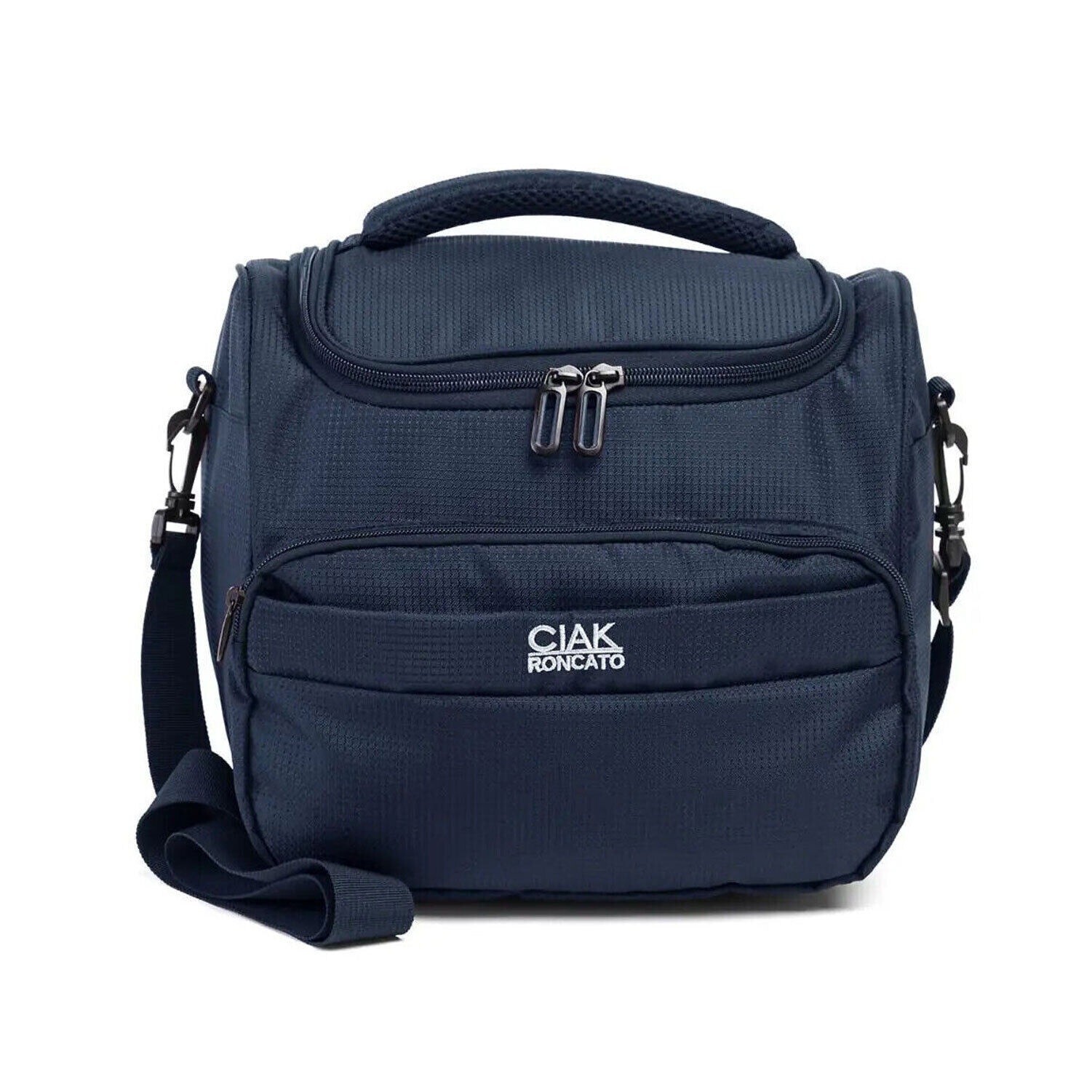Beauty case Ciak Roncato da viaggio Tracolla Blu Borsa grande rigido organizer