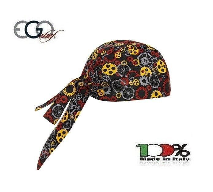 Bandana Sagomata Professionale Gear Ego Chef Italia Cuochi Chef  7002152A