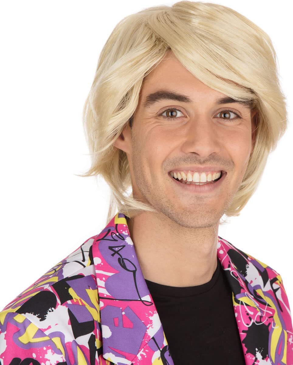Bristol Novelty BW466B Side Parting Blonde Wig   for Men Accessory