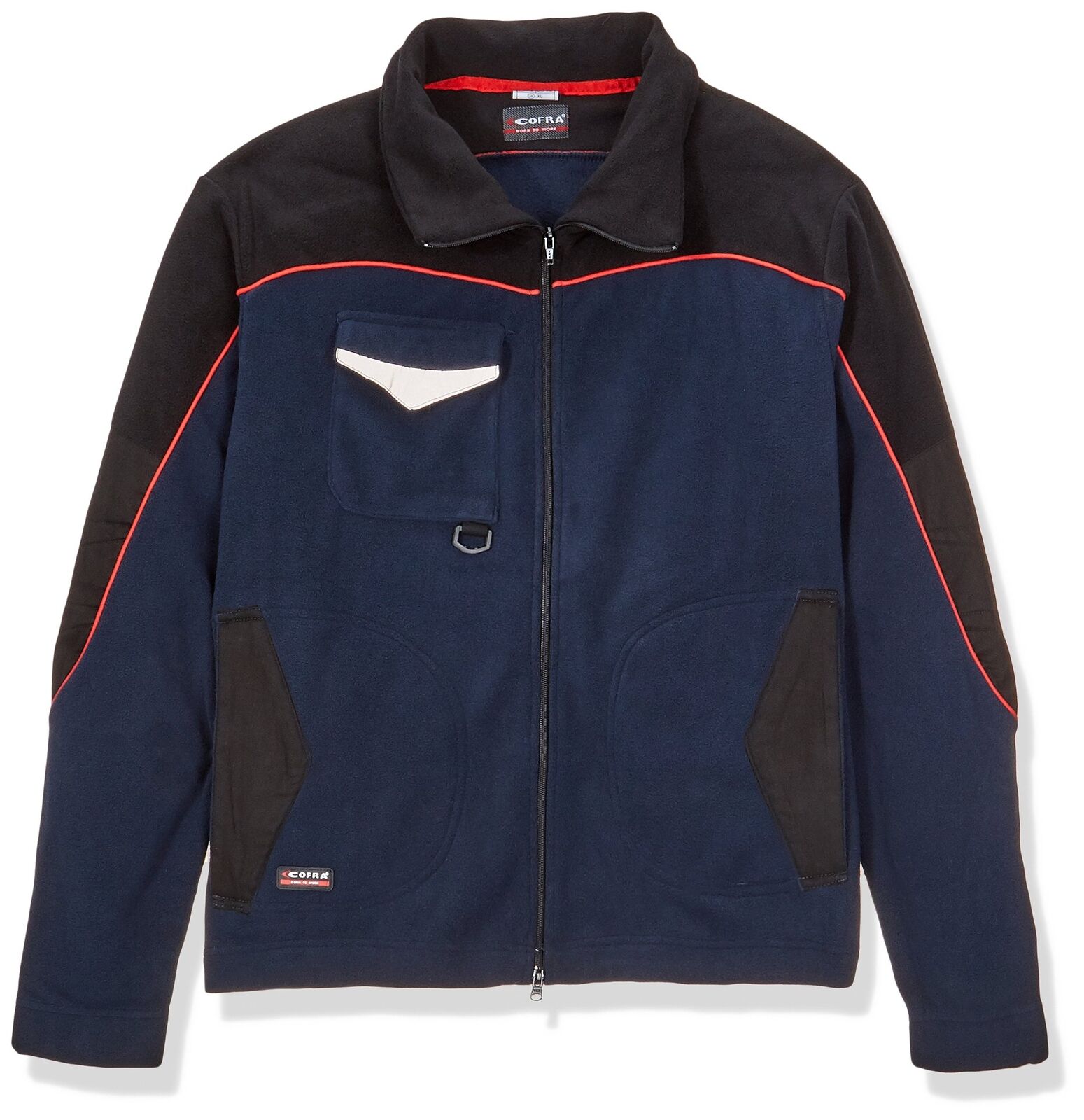 Cofra V425-0-01.Z/4"Rider Woman" Jacket, Navy Blue/Black, Large Navy Blue/Black