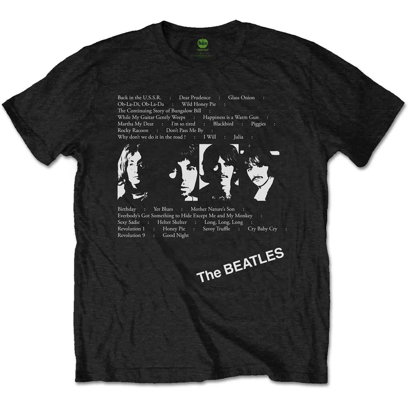 Abbigliamento Beatles (The): White Album Tracks (Back Print) (T-Shirt Unisex Tg.
