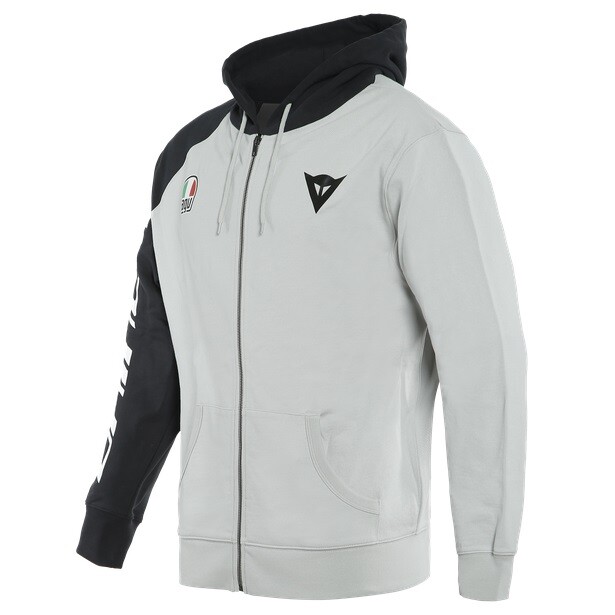 GIACCA FELPA FULL ZIP UOMO FLEECE HOODIE MAN DAINESE RACING SERVICE TG XXL