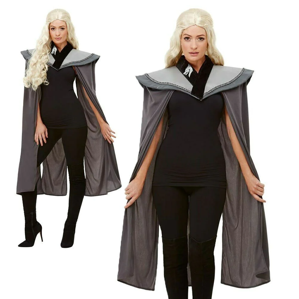 Game Of Thrones Donna Medievale Mantella Dragon Princess Adulti Vestito