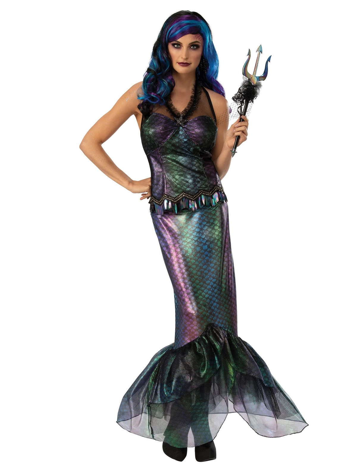 GEN - QUEEN OF THE DARK SEA - FANCY DRESS COSTUME (SIZE: M Unisex Costumes NUOVO
