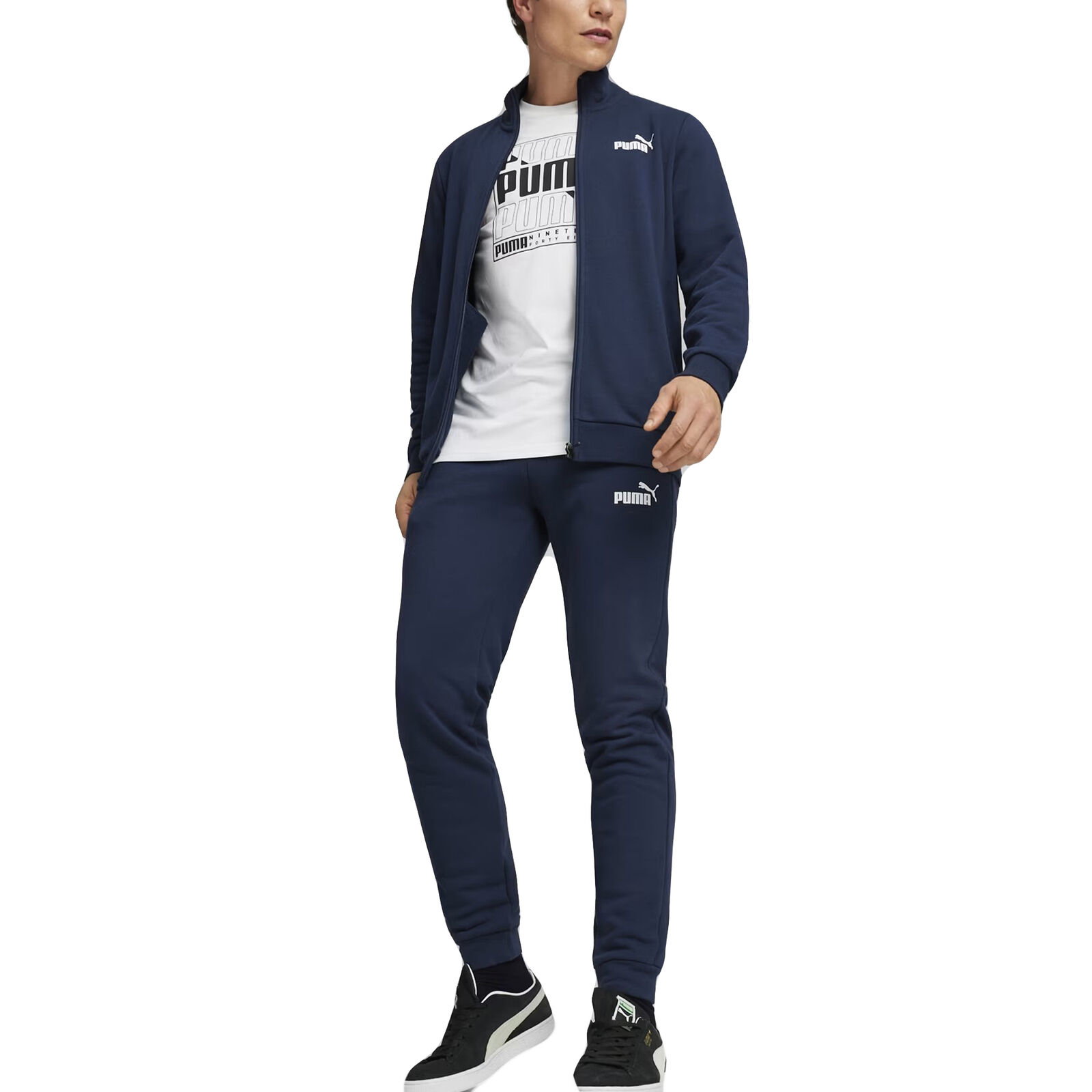 Puma Tuta da Uomo Clean Sweat Blu Taglia S Cod 585840-14
