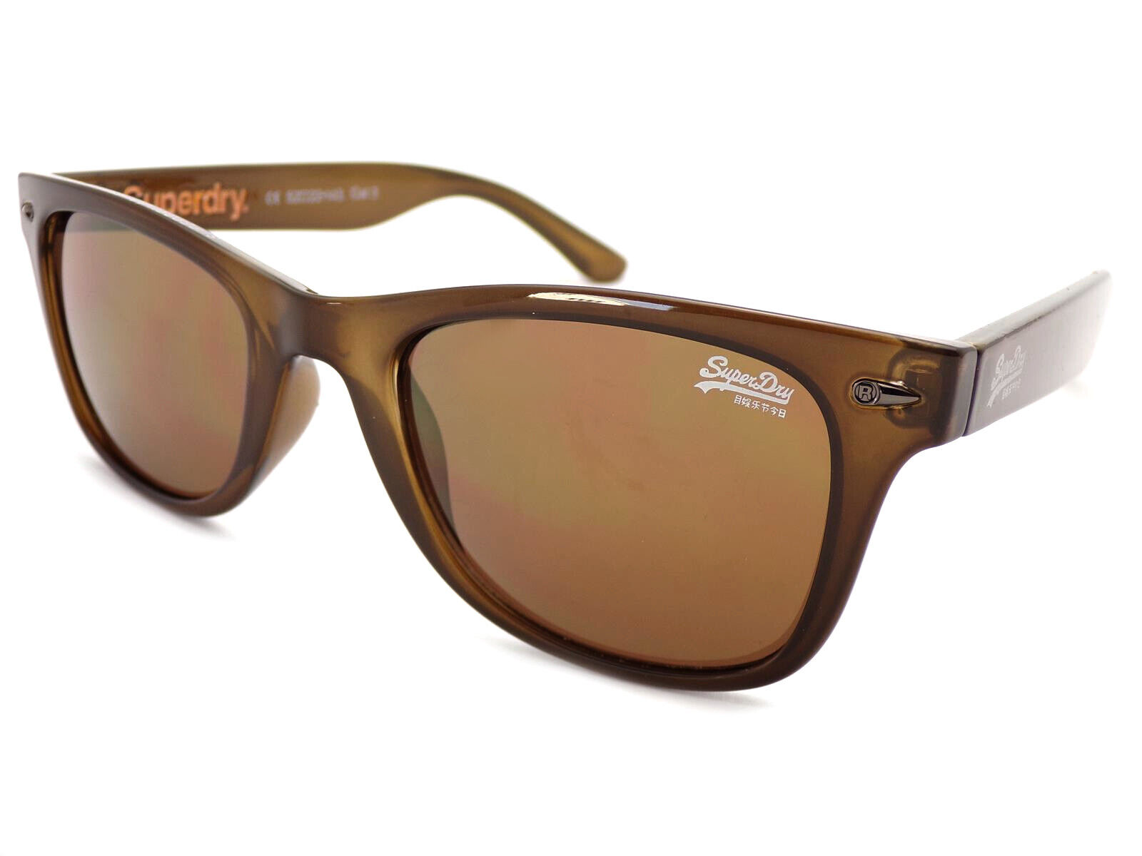 Superdry Rookie Occhiali da Sole Lucido Verde Oliva Con Oro Specchio Lenti