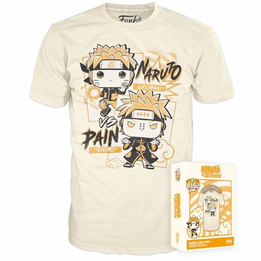 (TG. M) Funko Boxed Tee: Naruto - Naruto V Pain - Medium - T-Shirt, Maglietta -