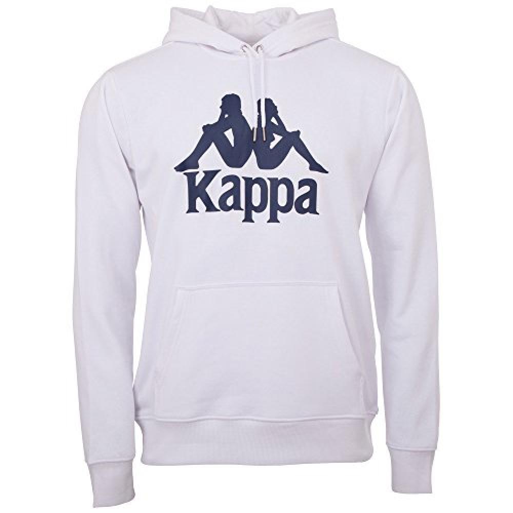 (TG. S) Kappa - Felpa Uomo Taino, Uomo, Taino, 001 Bianco, S - NUOVO