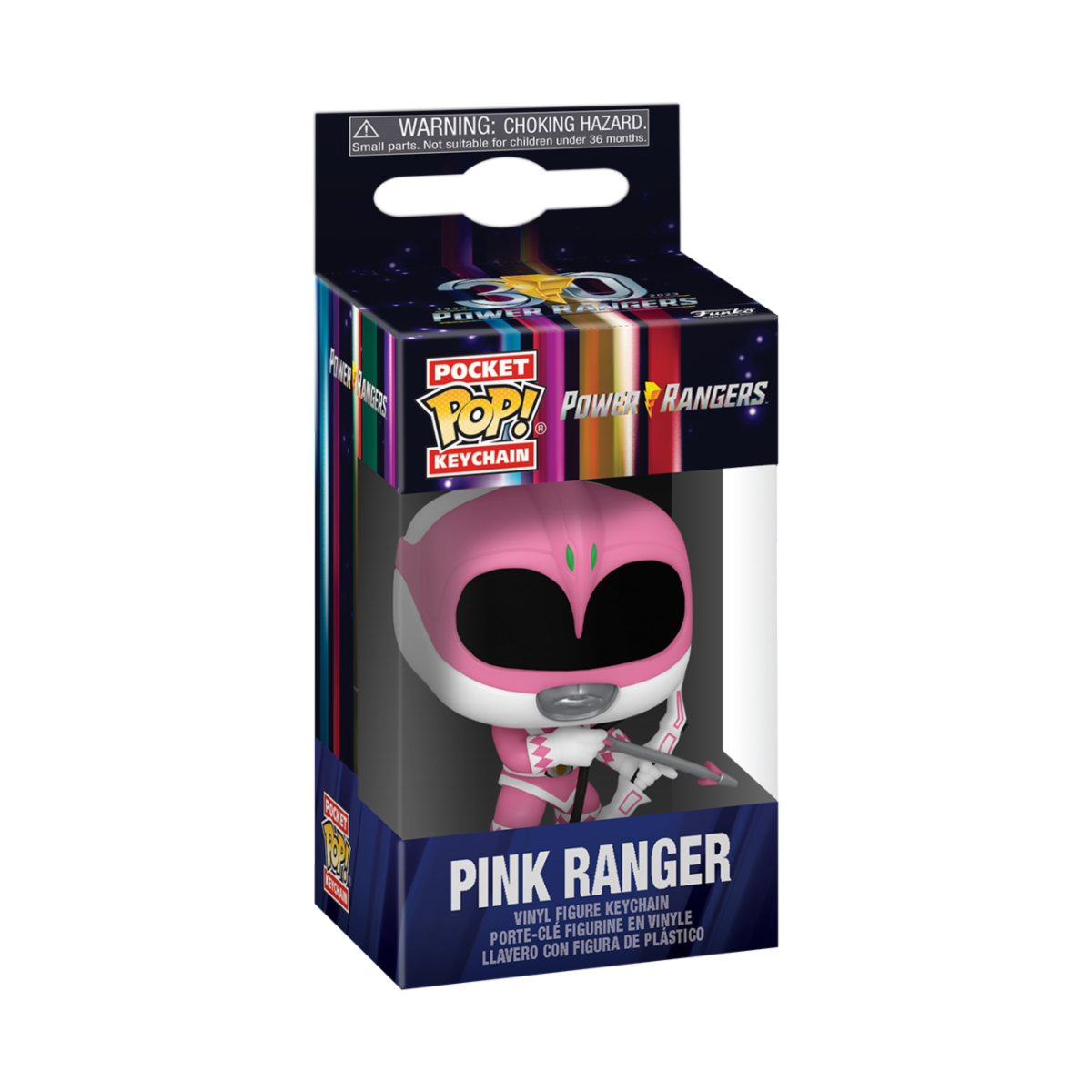 7024786 Merchandising Mighty Morphin' Power Rangers: Funko Pop! Keychain - Pink