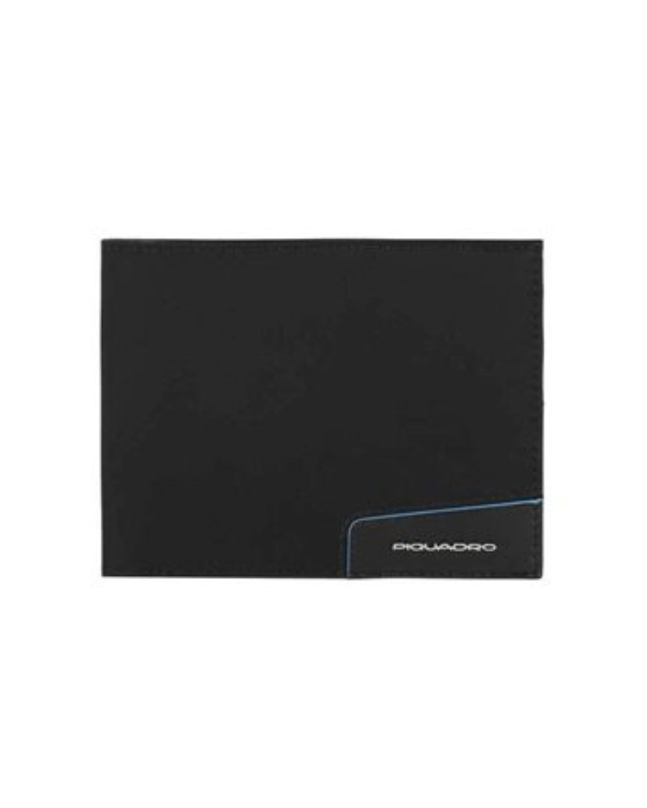 Portafoglio Piquadro Pu1241ryr Uomo Pelle E Canvas Nero