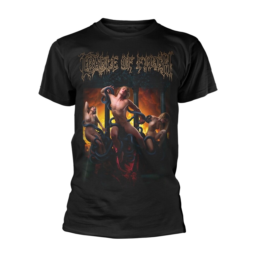 CRADLE OF FILTH - CRAWLING KING CHAOS (ALL EXISTENCE) BLACK T-Shirt, Front & Bac