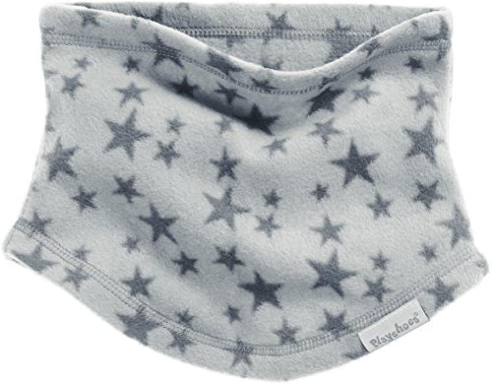 (TG. Taglia unica) Playshoes Fleece-Schlauchschal Sterne Sciarpa, Grigio (Grau 3
