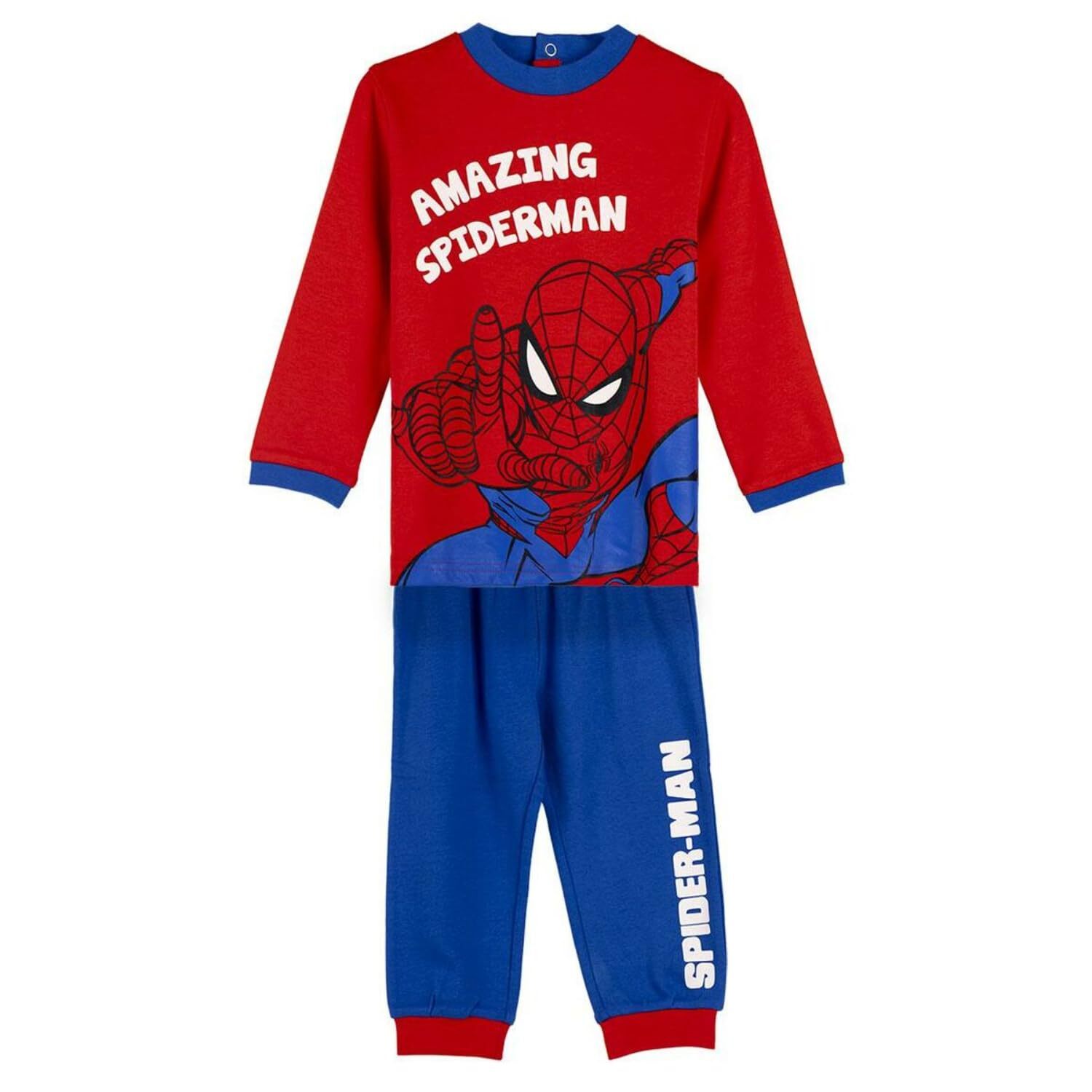 Spiderman Unisex Kid's Winter Pyjamas Pajama Set 24 Months Blue