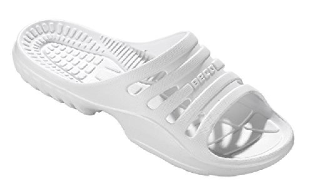 (TG. 37 EU) Beco Pantoletten, Badelatschen Unisex, Ciabatte Donna, Bianco (Weiß