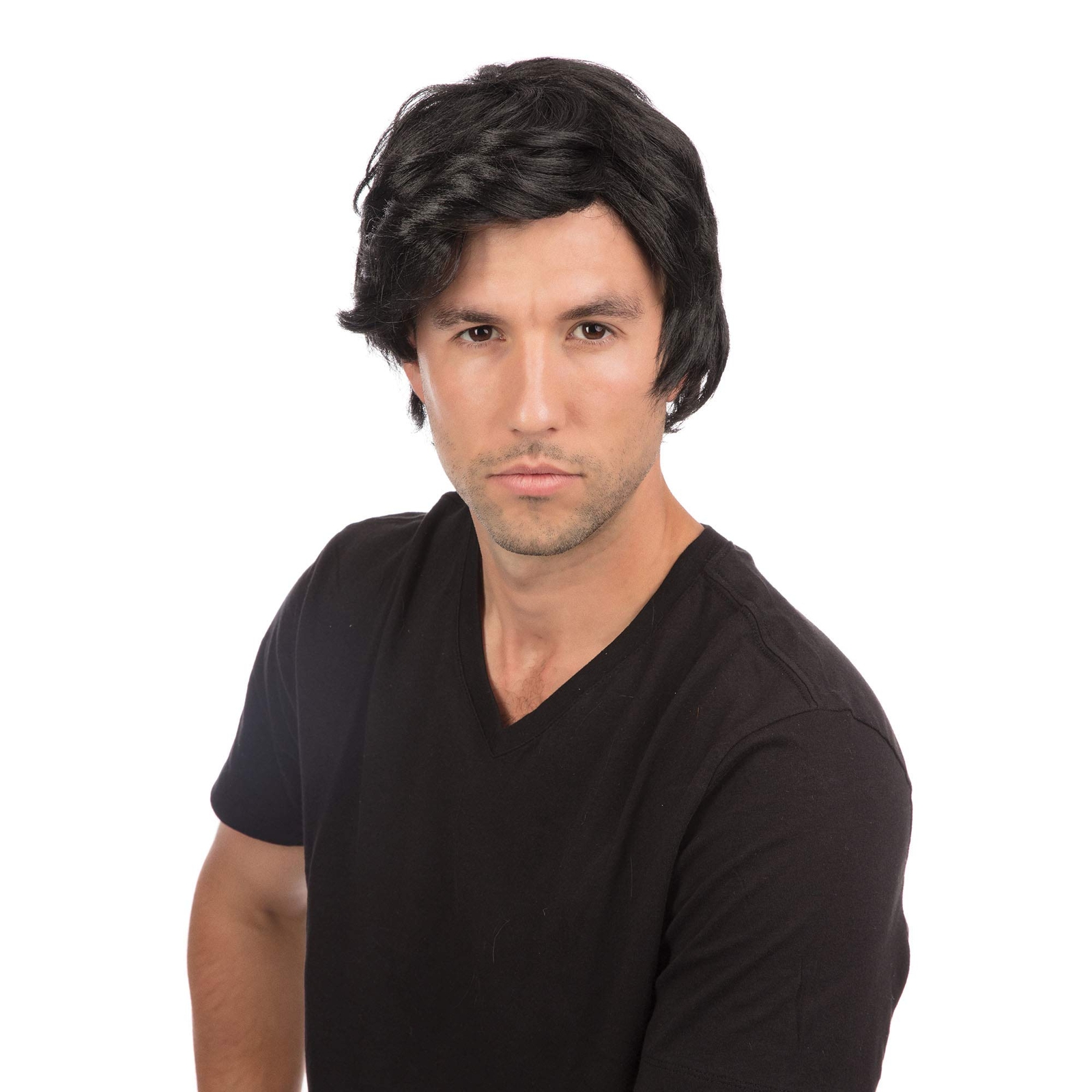 Bristol Novelty BW465 Wig Side Parting Black   for Men Man's, One Size One Size