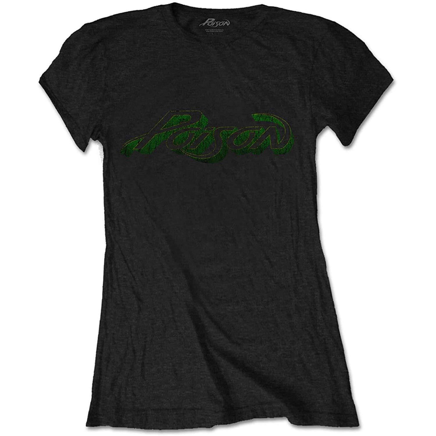 Abbigliamento Poison: Vintage Logo (T-Shirt Donna Tg. S)