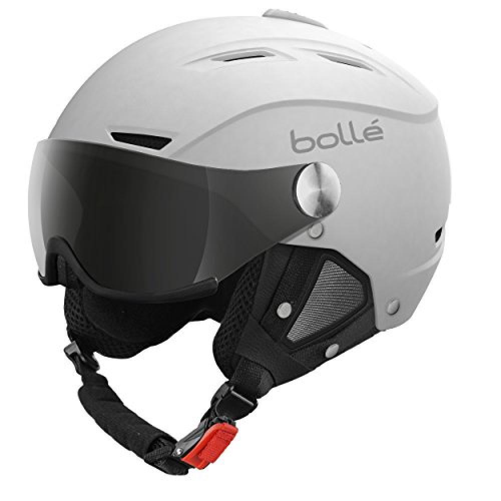 (TG. 59-61+ cm) Bollé Backline Visor, Casco da Sci Unisex Adulto, Bianco (Soft