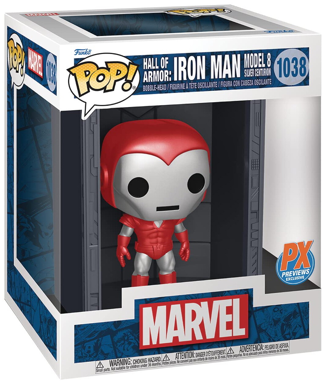 7024787 Merchandising Marvel: Funko Pop! - Hall Of Armor: Model 8 Silver Centuri