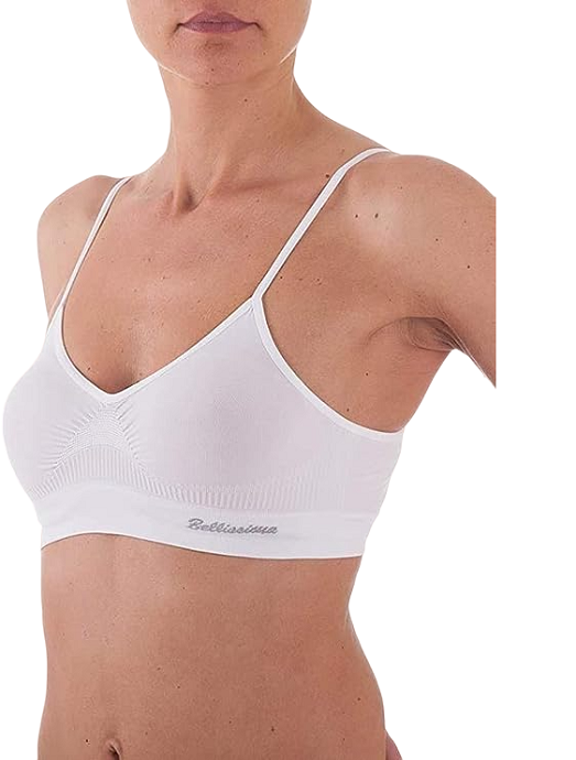 Brassiere anatomica donna, realizzata in microfibra elasticizzata. Tessuto ipoal