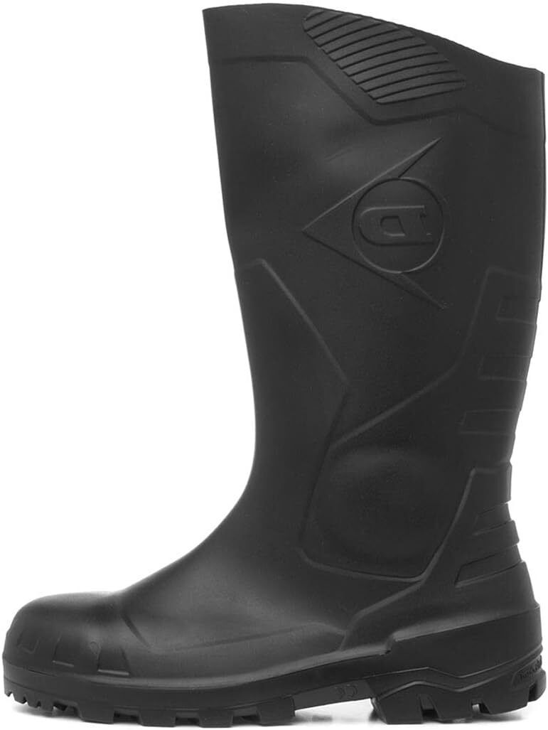 Dunlop Gummistiefel kniehoch S5, Stivali di Gomma Donna, EU/UK Nero 41 EU