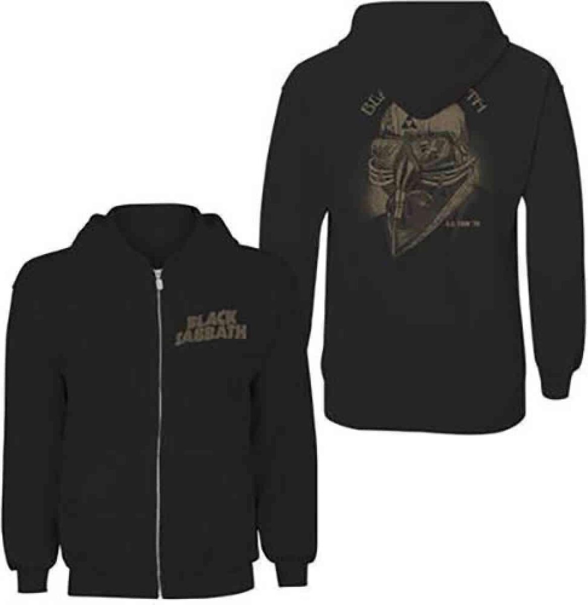 Abbigliamento Black Sabbath: Tour 1978 Zipped (Back Print) (Felpa Con Cappuccio