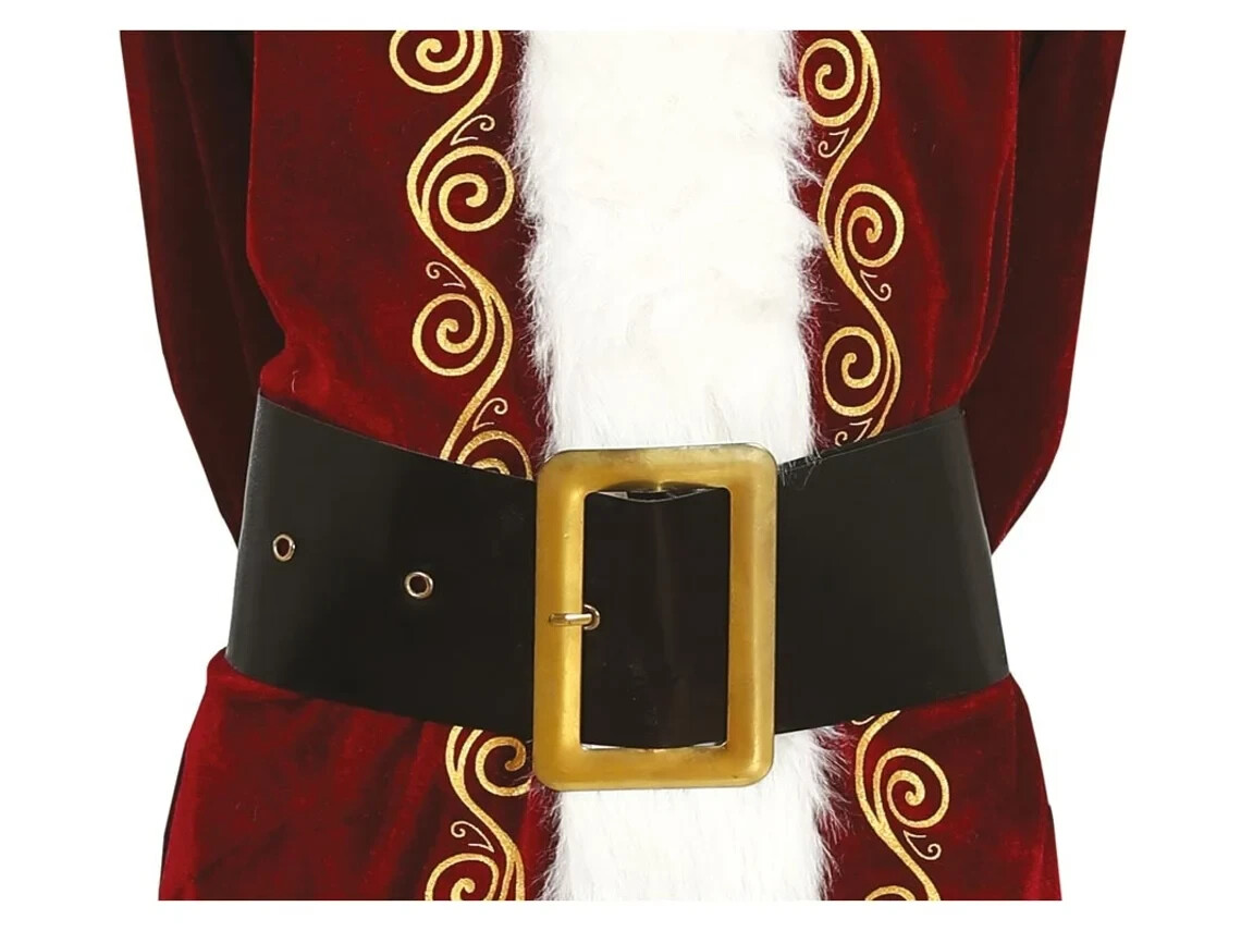 CARNEVALE HALLOWEEN CINTURA NERA CON FIBBIA DORATA GUIRCA 41261 BLACK BELT