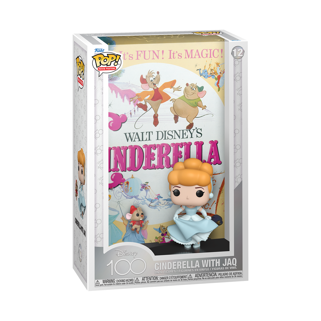 7024787 Merchandising Disney: Funko Pop! Movie Posters - 100 - Cinderella With J