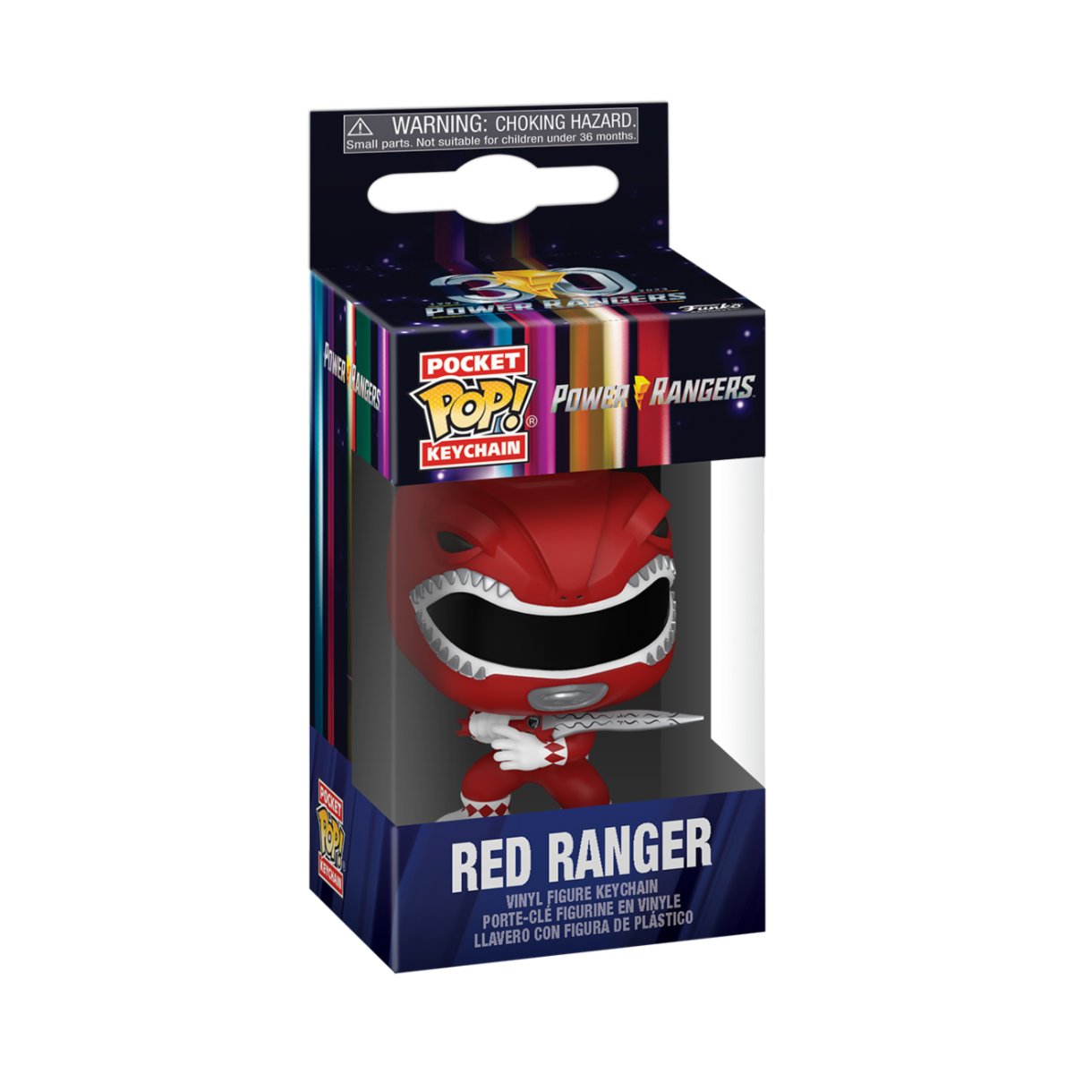 7024786 Merchandising Mighty Morphin' Power Rangers: Funko Pop! Keychain - Red R
