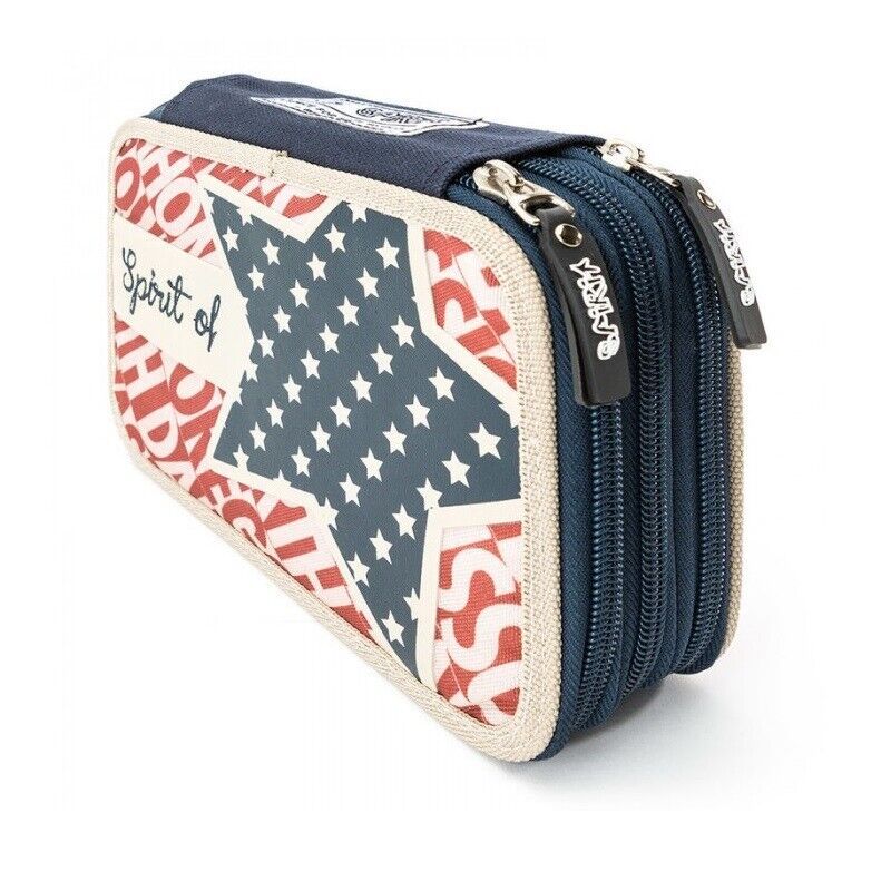 Spirit - Blue Astuccio Completo 3 zip Accessori Scuola Stella Spirit Of USA